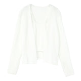 ふわふわシャギーキャミ×カーディガンニットアンサンブル