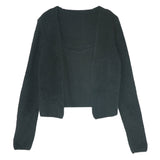 ふわふわシャギーキャミ×カーディガンニットアンサンブル