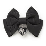 RSハートチャームリボンツインクリップ