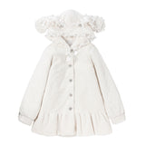 レースアップうさ耳ビジューファーコート