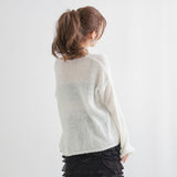 ふわふわゆるニットトップス