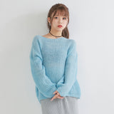 ふわふわゆるニットトップス