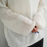 ふわふわゆるニットトップス