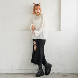 ふわふわゆるニットトップス