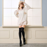 ふわふわゆるニットトップス