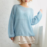 ふわふわゆるニットトップス