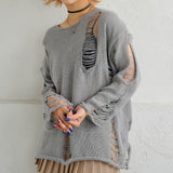 グランジニットトップス