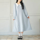 選べる丈美シルエット長袖ワンピース