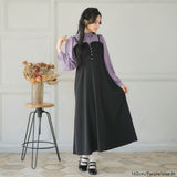 フリルスタンドカラーブラウス