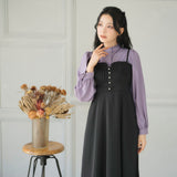 フリルスタンドカラーブラウス