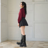 フリルスタンドカラーブラウス