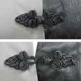 ドラゴン×ジップ肩見せチャイナカラーブラウス