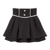 パールビジューフレアスカート