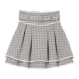 キラキラビジューバックルツイードスカート