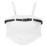 ベルトデザインチューブトップ