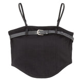 ベルトデザインチューブトップ