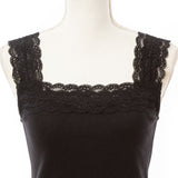 【メール便】肩レースリブキャミソール