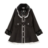 レースフリルビジュープリンセスリボンコート