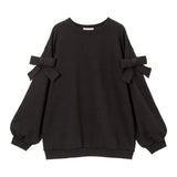 ショルダーリボンスウェットワンピース