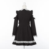 キラキラビジューレース重ねフリルワンピース