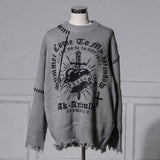 インパクトモチーフ破壊ニット【大きいサイズ有】