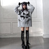 スカル×星×イナズマダメージオーバーニット