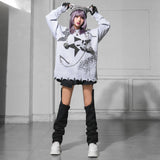 スカル×星×イナズマダメージオーバーニット