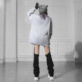 スカル×星×イナズマダメージオーバーニット