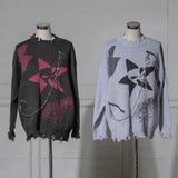 スカル×星×イナズマダメージオーバーニット