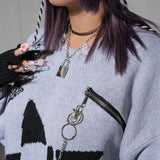 スカル×星×イナズマダメージオーバーニット