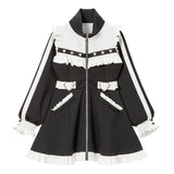 フリルたっぷりメイドジャージワンピース