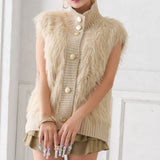 シャギーニットオーバーベスト