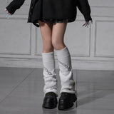 チェーン柄レッグウォーマールーズソックス