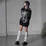 チェーン柄レッグウォーマールーズソックス