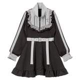 十字架刺繍フリルシスタージャージワンピース