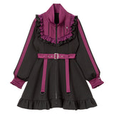 十字架刺繍フリルシスタージャージワンピース