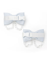 大きめカチャベルトチェーンリボン2個セットヘアクリップ