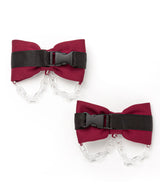 大きめカチャベルトチェーンリボン2個セットヘアクリップ