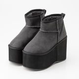 超厚底ショートムートンブーツ