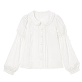 ミニ丸襟ガーリーブラウス