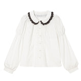 ミニ丸襟ガーリーブラウス