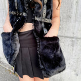 ネコ耳ピアスフード付マフラー/バラクラバ