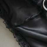 ネコ耳ピアスフード付マフラー/バラクラバ