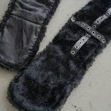 ネコ耳ピアスフード付マフラー/バラクラバ