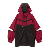 小悪魔ジャージデザインロングパーカー