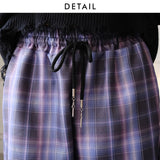 チェック柄ゆる地雷パンツ