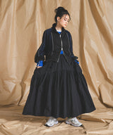 【メール便】タフタ×メッシュダブルジップブルゾン