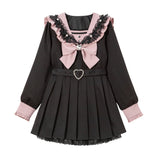 セーラービジューレースフリルワンピース