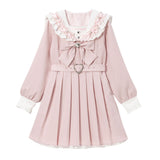 【新春セール】セーラービジューレースフリルワンピース