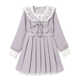 【新春セール】セーラービジューレースフリルワンピース